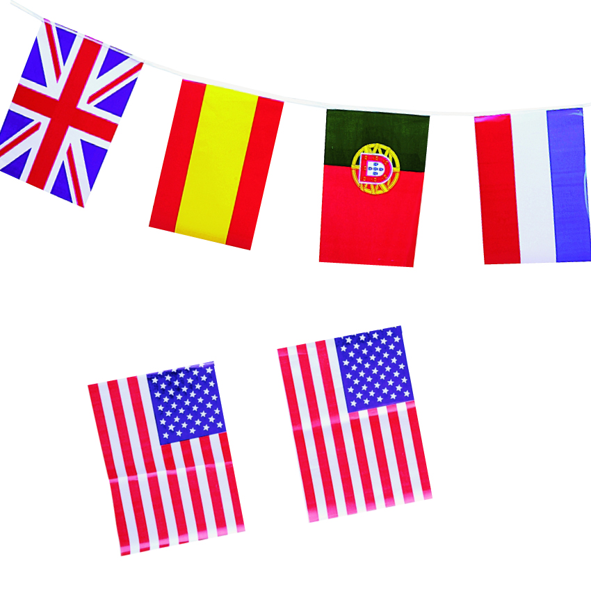 Guirlande fanions : drapeaux nationaux